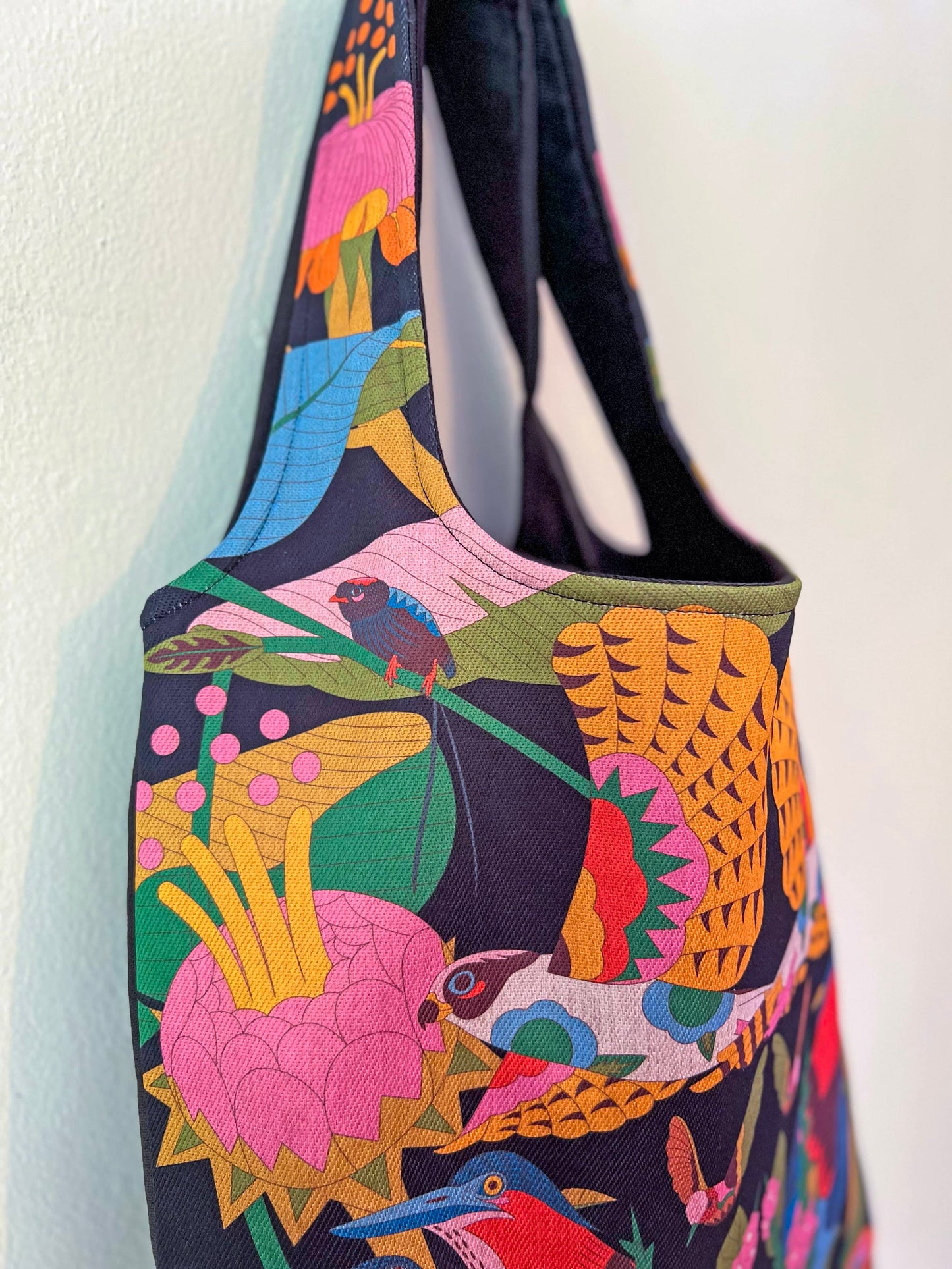 Bolso grande - Aves del Paraíso - Guaco y Garza Verde