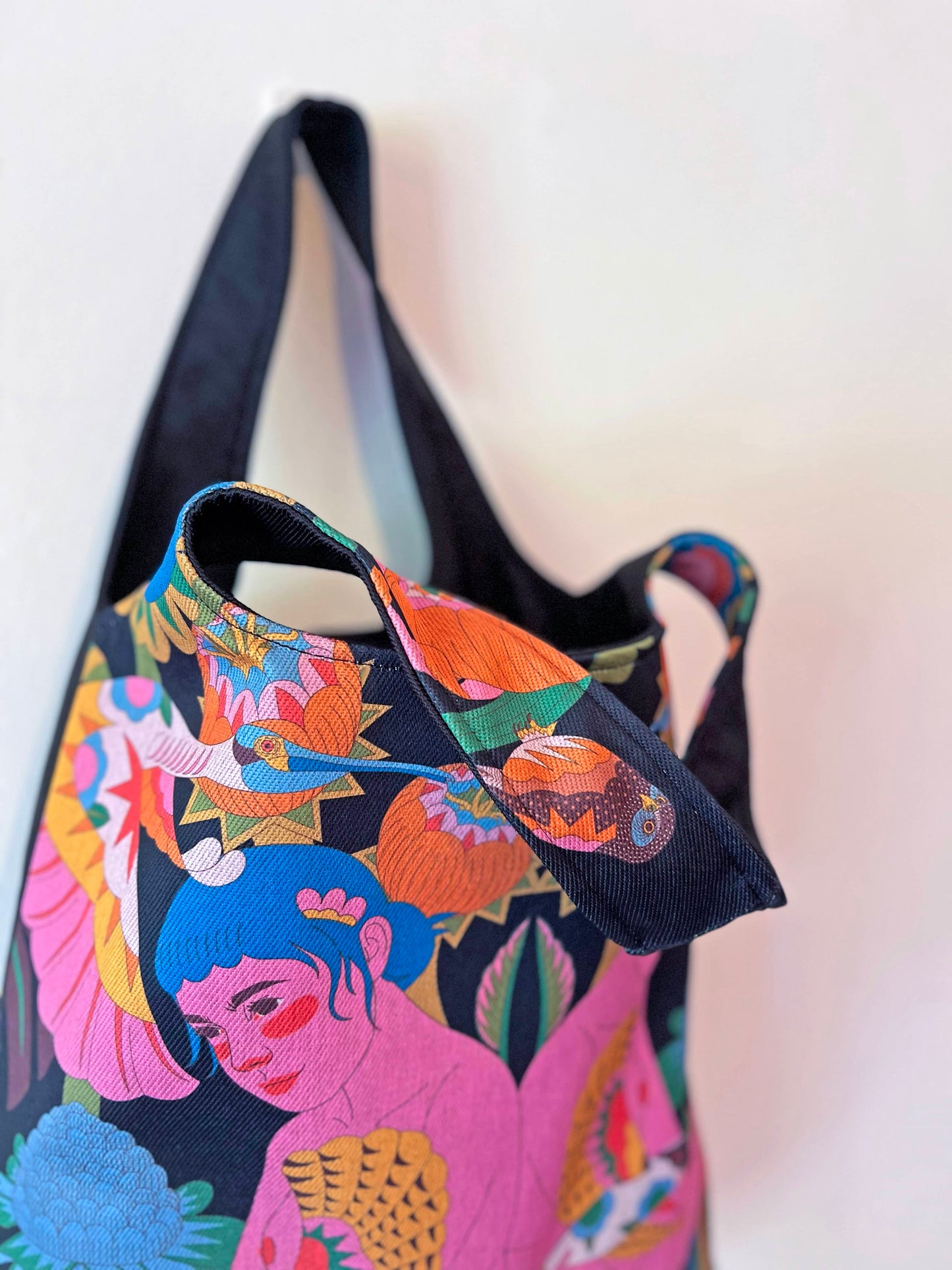 Bolso grande - Aves del Paraíso - Mujer y guaco