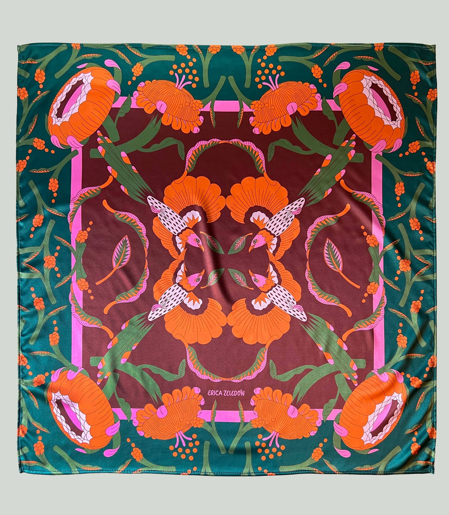 Pañuelo - Aves del Paraíso - Pájaro Ardilla