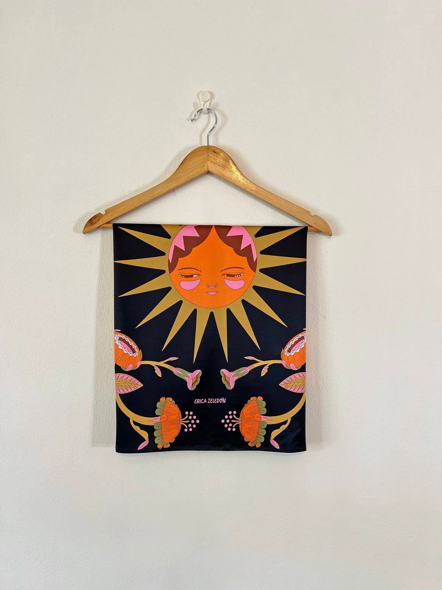 Pañuelo - Aves del Paraíso - Sol y flores