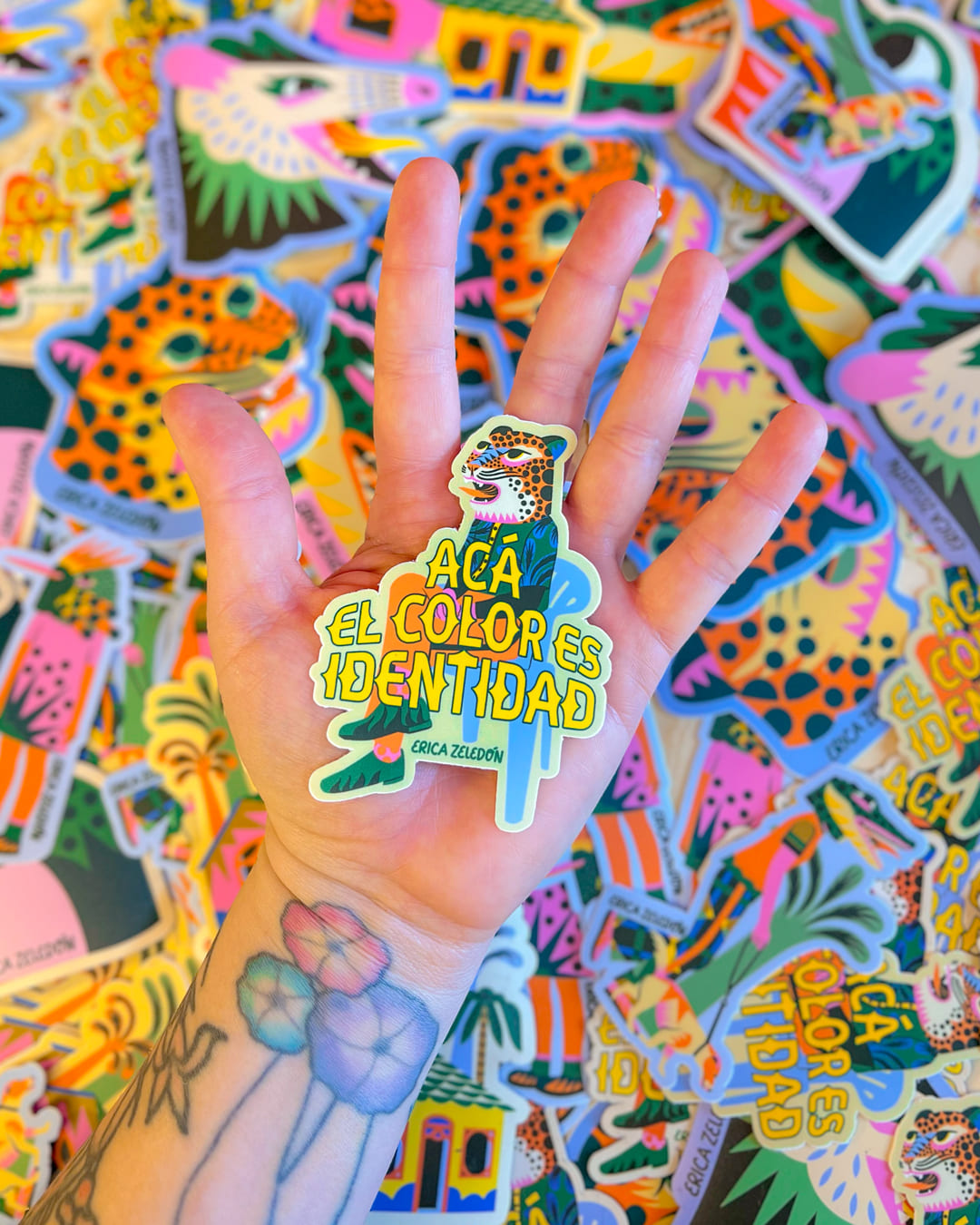 Paquete de stickers - Acá el color es identidad