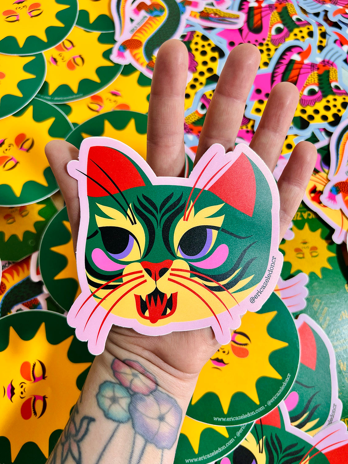 Paquete de stickers Erica Zeledón