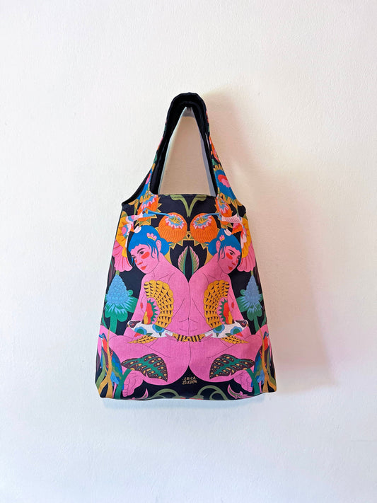 Bolso grande - Aves del Paraíso - Mujer y guaco