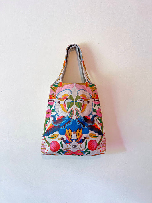 Bolso grande - Aves del Paraíso - Garza agami y urracas