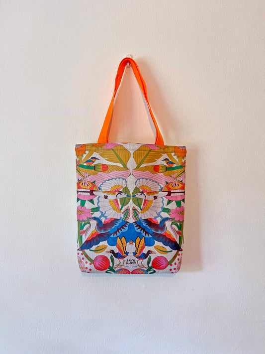Bolso mediano - Aves del Paraíso - Garza Agami y Urraca