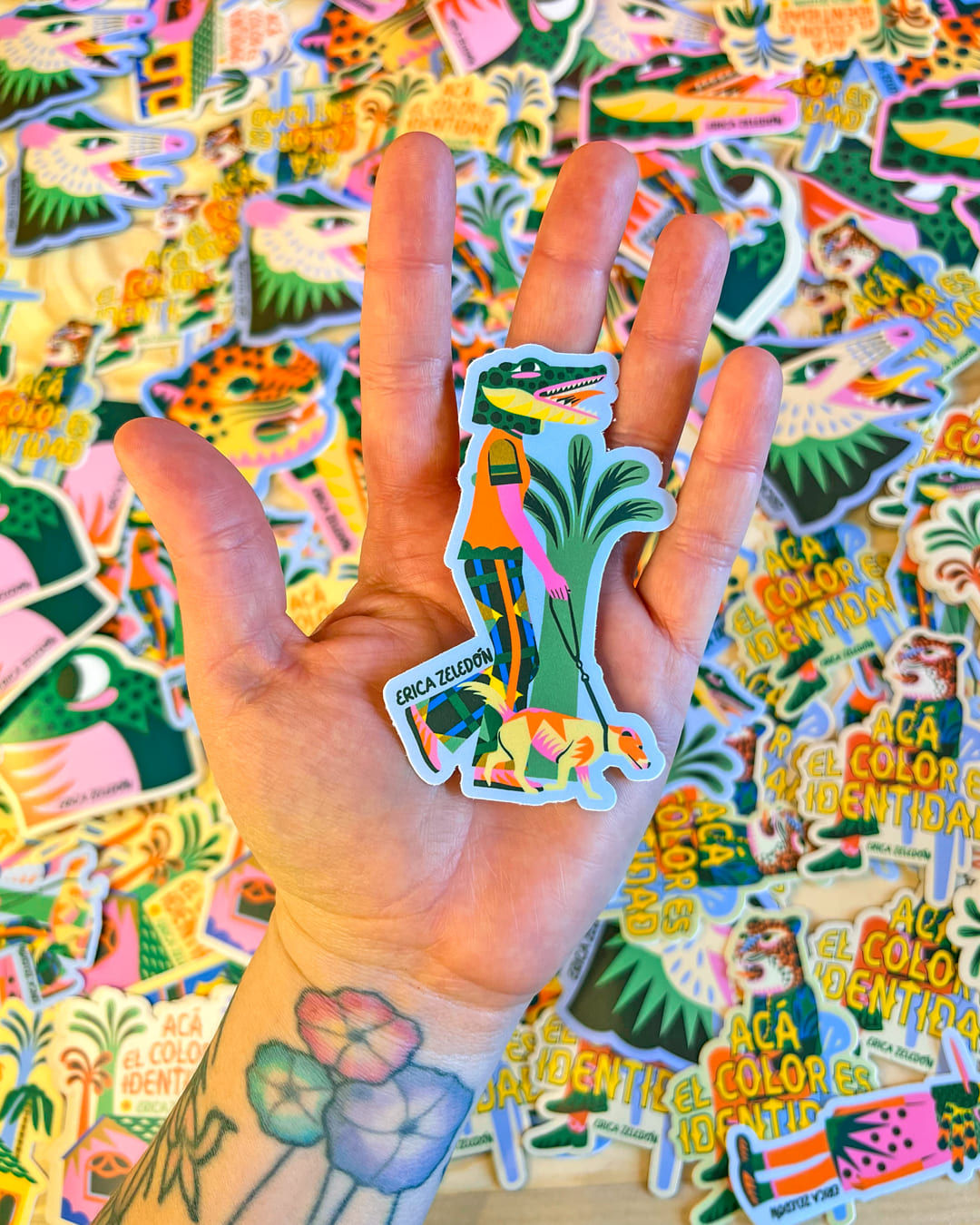 Paquete de stickers - Acá el color es identidad