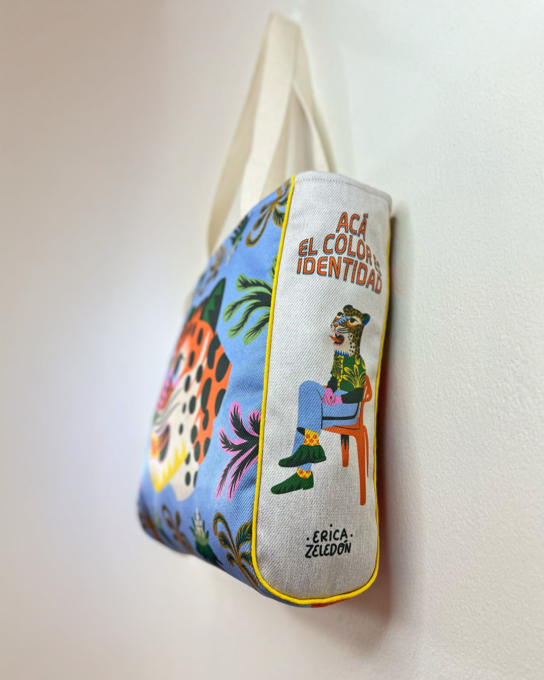 Bolso Tote de Mercado - Acá el color es identidad - Jaguar y Cocodrilo